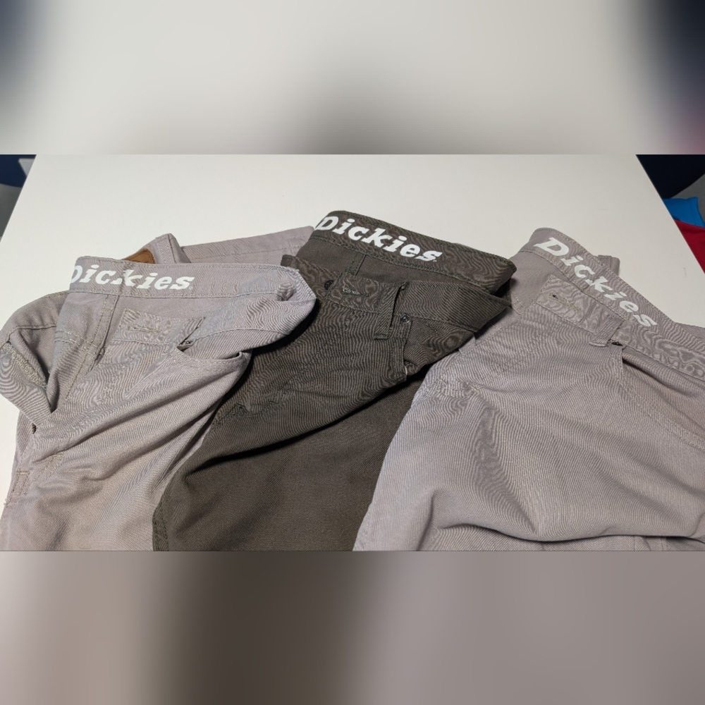 Dickies Gray and Green Slim Fit Jeans Trio 32x32